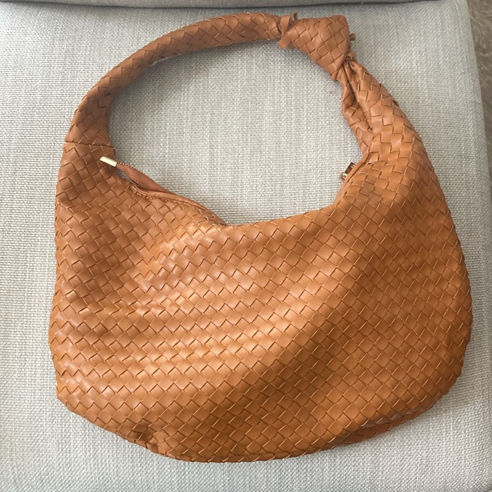 Anthropologie Woven Knot Hobo Bag